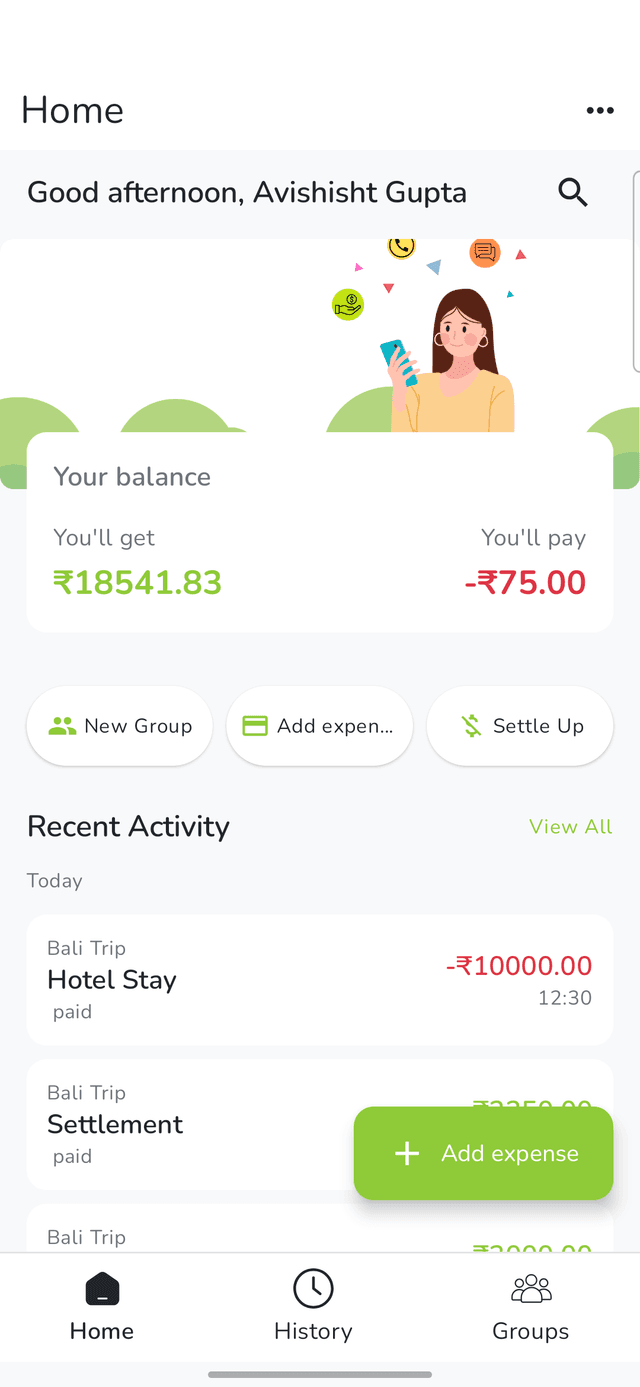 Split app screenshot 1