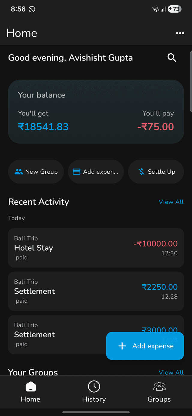 Split app screenshot 2